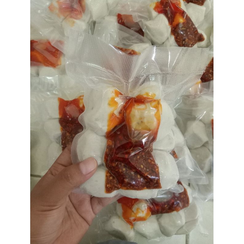 

basreng mentah chili oil isi 10 vacum khusus jawatimur