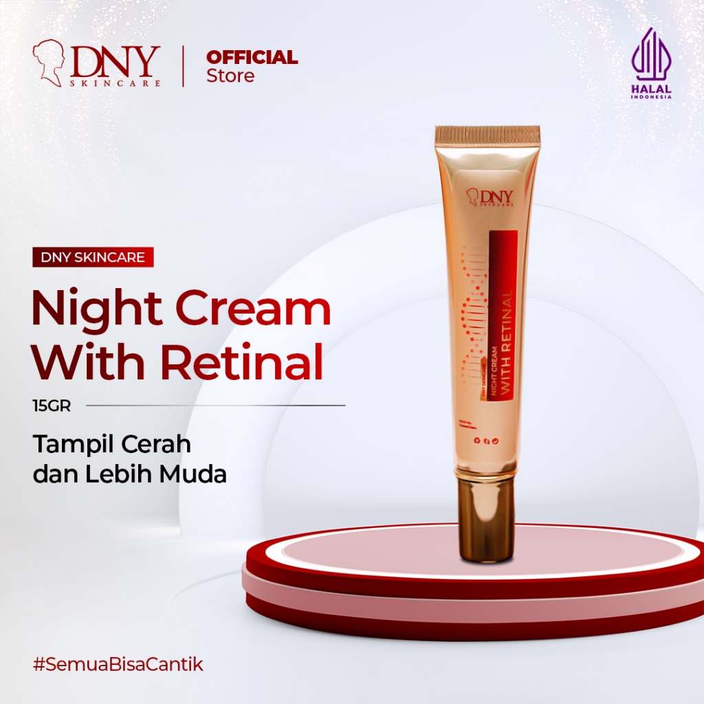 DNY Skincare Night Cream with Retinal - Cream Malam untuk Mencegah & Menyamarkan Tanda Penuaan Dini