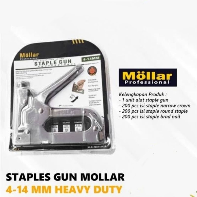 

Staples Gun MOLLAR , Stapler tembak , ceklek tembak