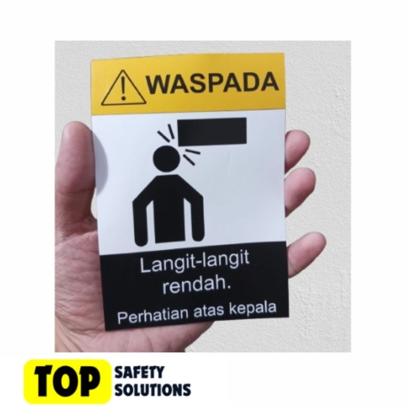 

Sticker Vinyl : Waspada Langit Langit Rendah | Tahan Cuaca Panas dan Hujan |Best Seller|Terlaris
