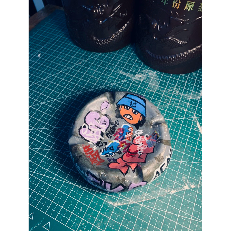 Asbak Skatepark Graffiti | Clay art | Ashtray | Asbak | Clay custom | Asbak kalce