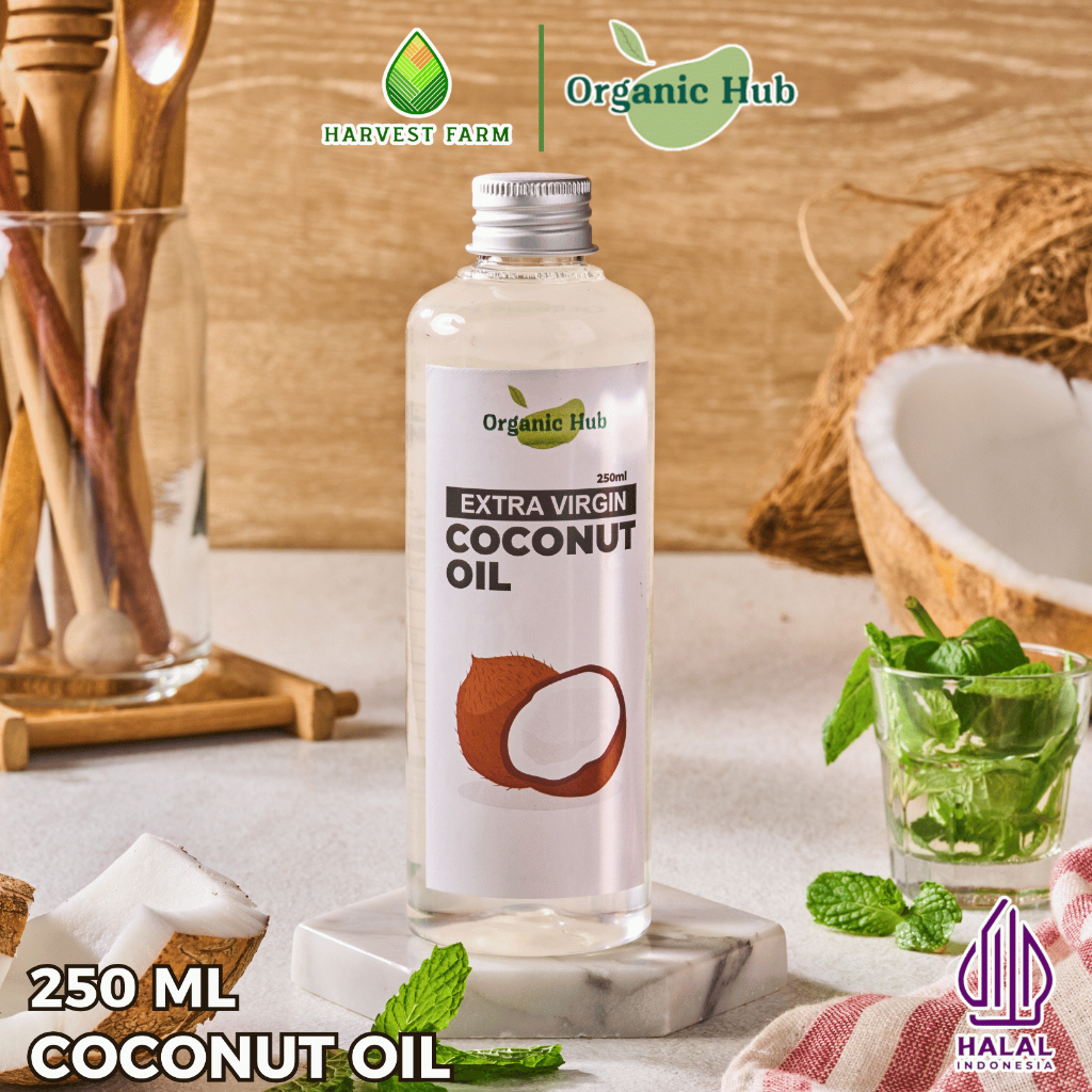 

Organic Hub Coconut Oil EVCO Minyak Kelapa Murni Extra Virgin Coconut Oil 100% Asli Murni 250 ml