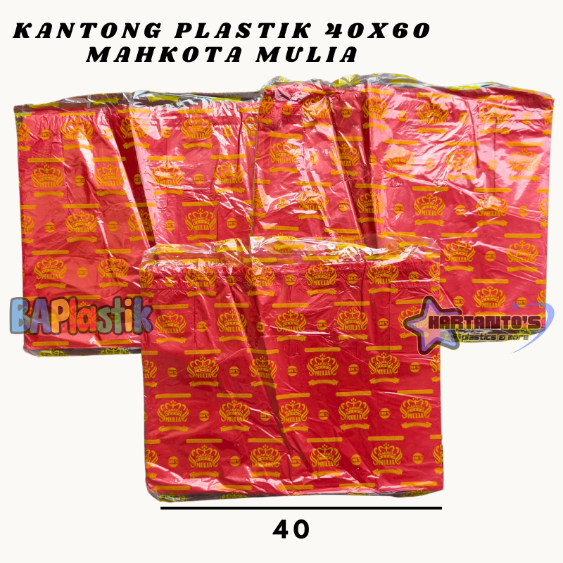 Kantong Kresek 40 x 60 MULIA Merah