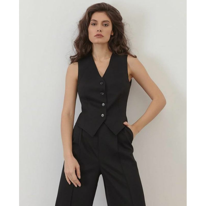 Vest Rompi Formal Wanita / Vest Wanita Style Korea / Atasan Wanita Style Terbaru