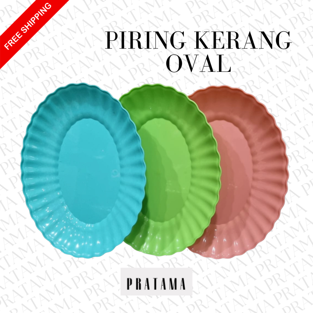 Piring Saji / Piring Plastik / Piring / Piring Kerang Oval