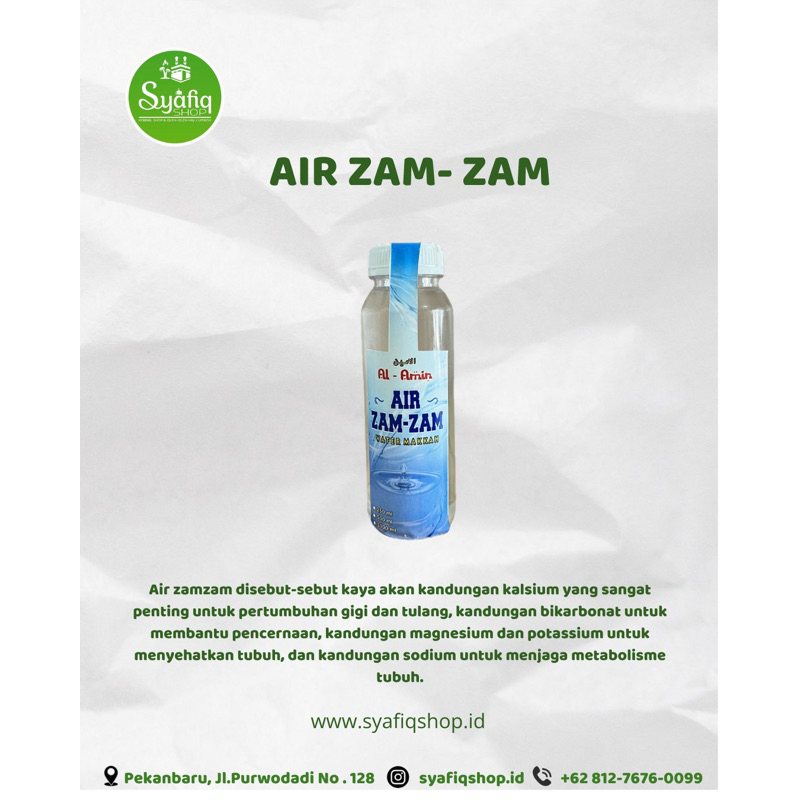 

Air zam-zam ukuran 250 ml