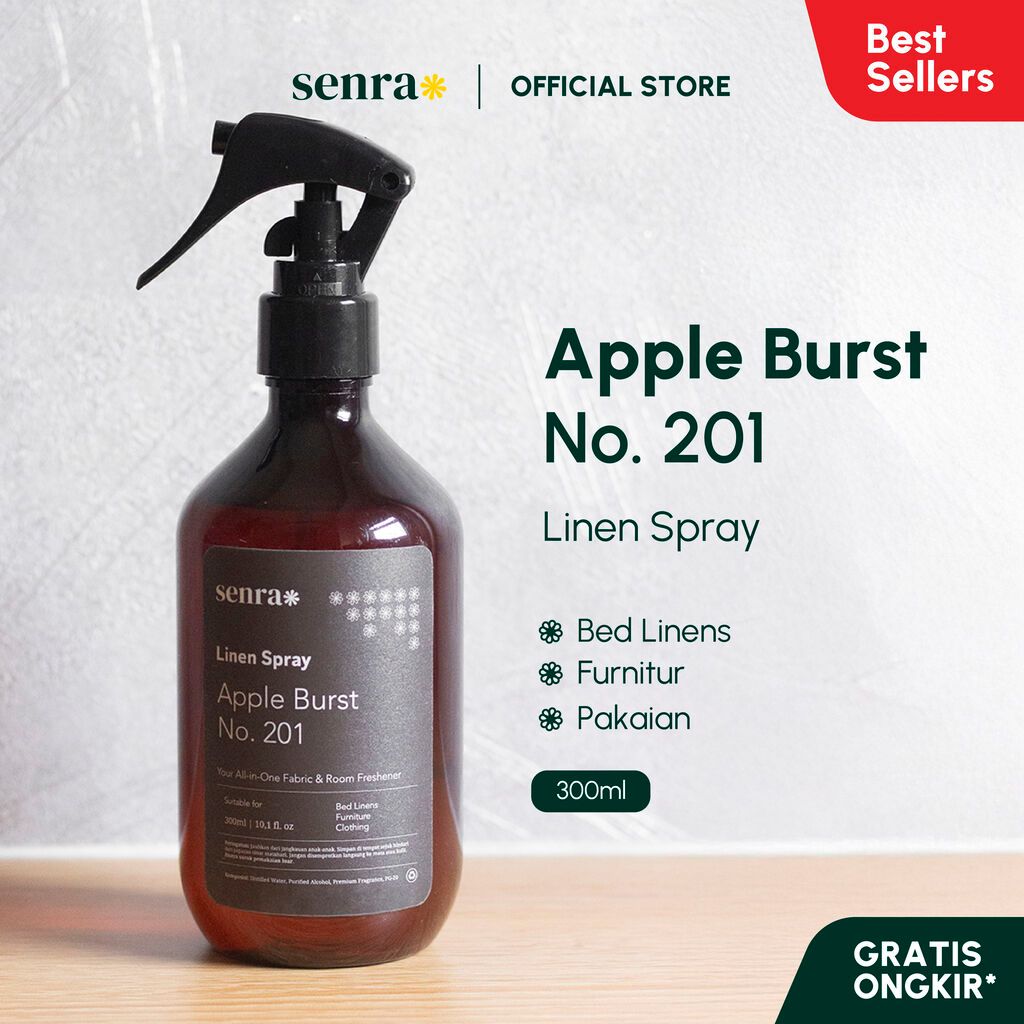 SENRA Linen & Room Spray multipurpose | Penghilang Bau | 300ml | Pengarum Baju