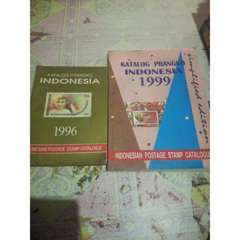 

ORIGINAL / buku katalog prangko 1996 & 1999