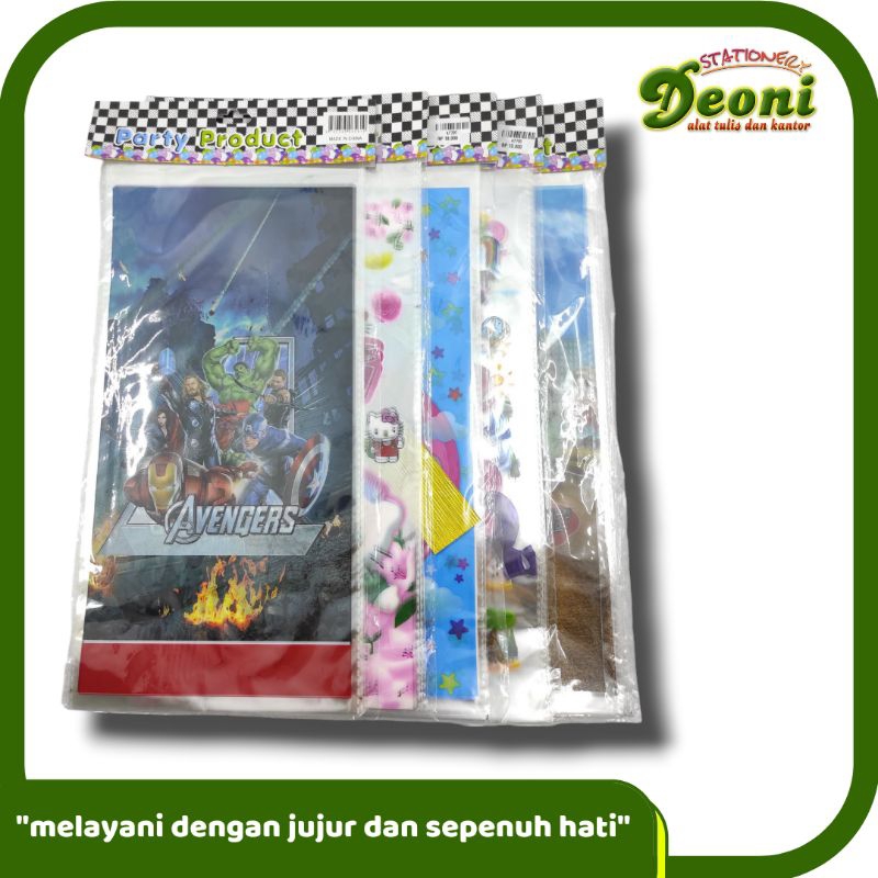 

Plastik Snack Bingkisan Ulang Tahun Anak Anak Versi Kartun AT-720