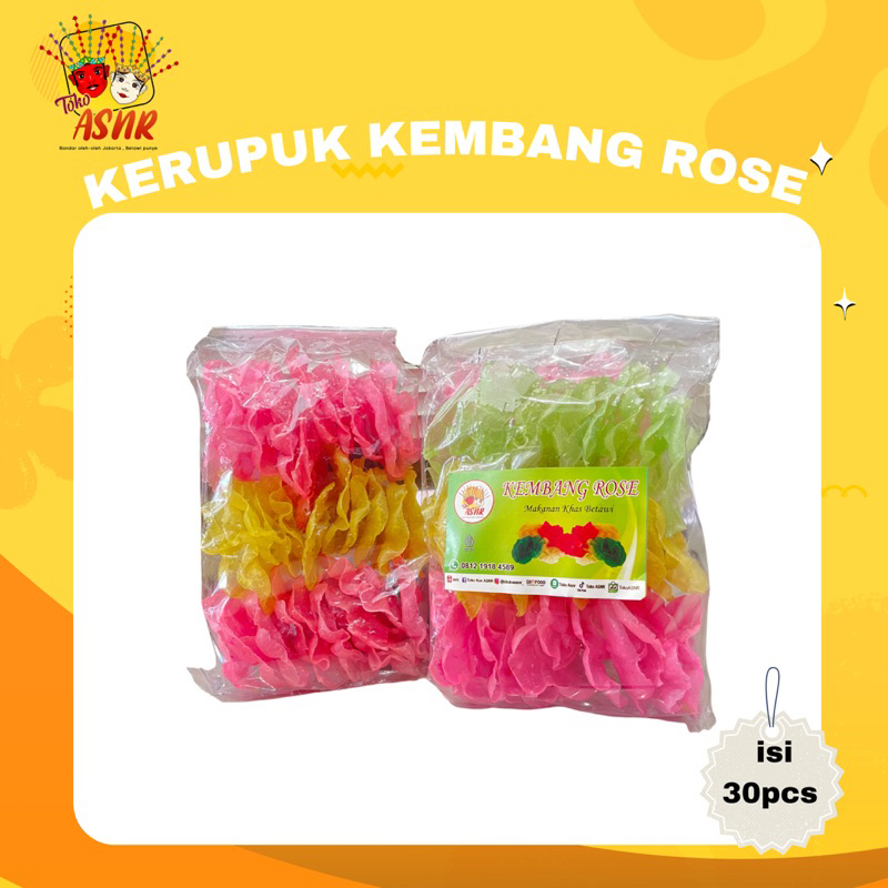 

Kerupuk Kembang Rose Mpok Nur