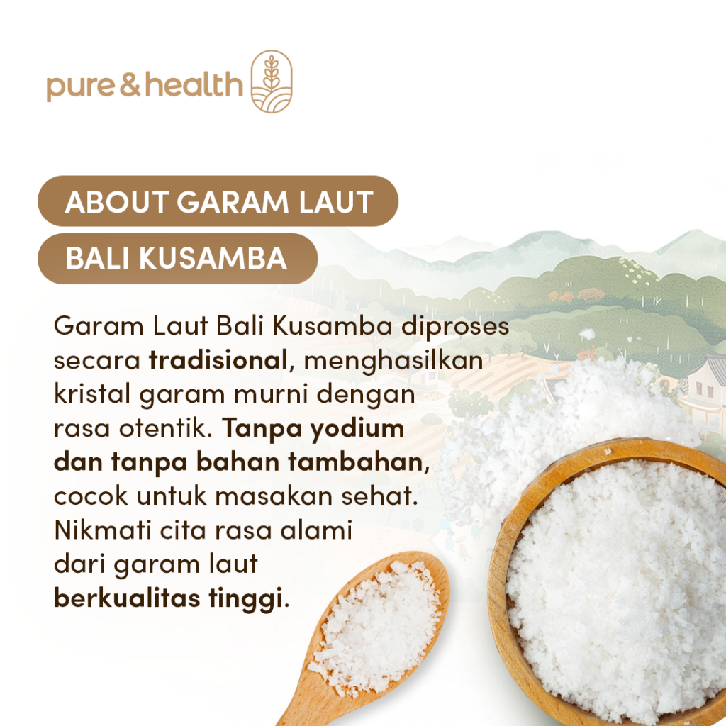 

Garam Kusamba, Garam Laut Bali Kusamba, Bali Sea Salt Orinal 300gram - Dari Bumi