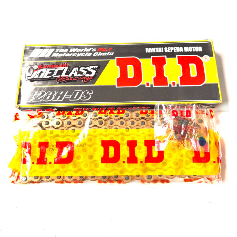 DID Chain 428H-DS Gold KR150  Rante Rantai Did Gold Racing Emas Ketebalan 428 Panjang 130 Cocok Khus