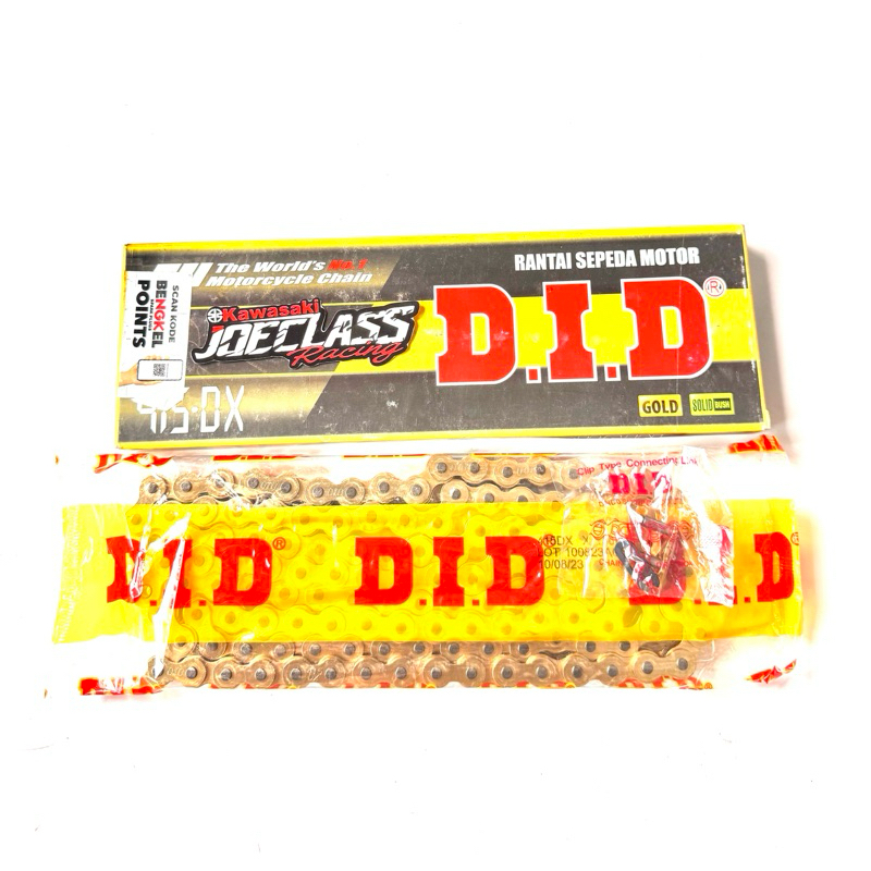 DID Chain 415-DX Gold KR150  Rante Rantai Did Racing Emas Ketebalan 415 Panjang 130 Cocok Khusus Nin