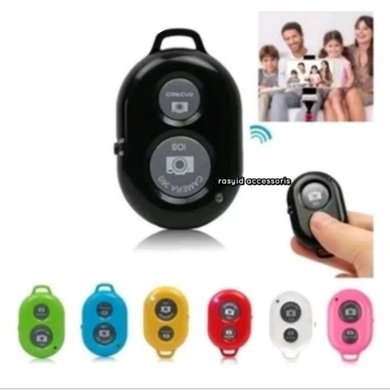 REMOTE SHUTTER CAMERA TOMBOL SELFIE BLUETOOTH
