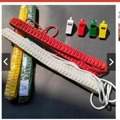 Tali kur+pluit besar Pramuka Tali kor Pramuka Merah,Hijau,kuning, Putih