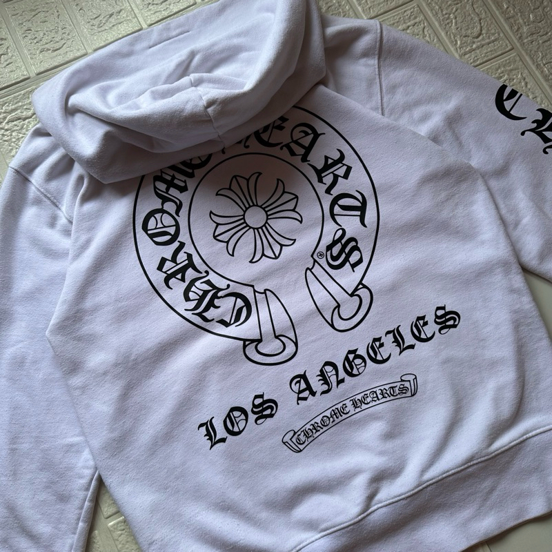 Chrome hearts hoodie white second thrift