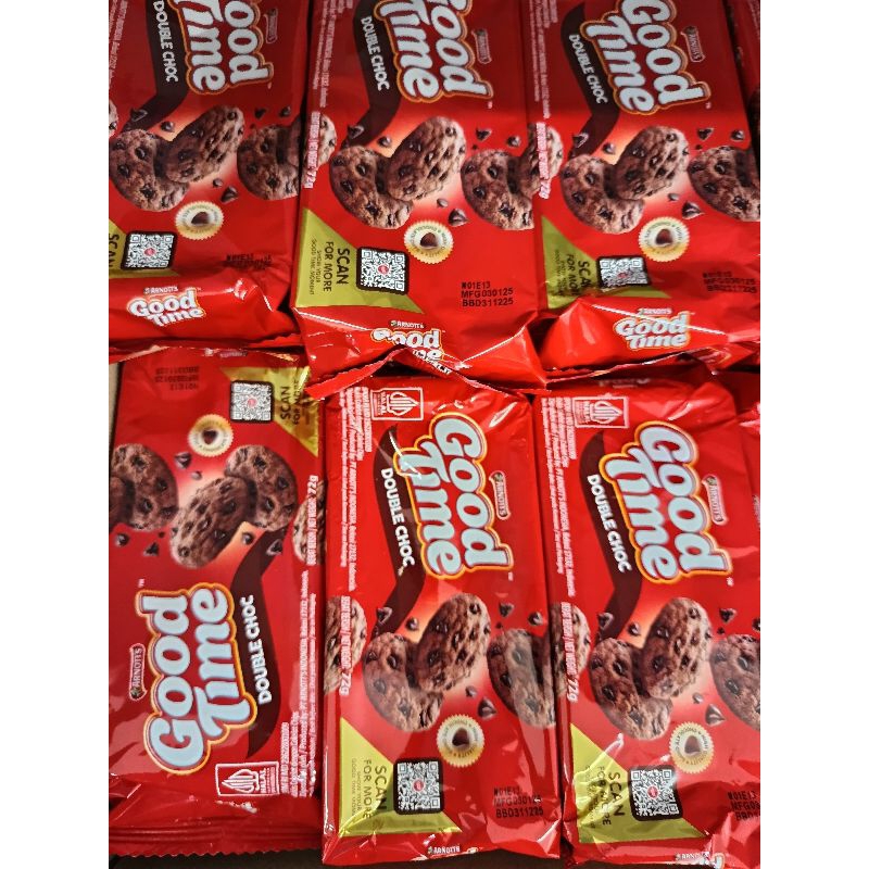 

GOOD TIME COOKIES CHOCOCHIPS DOUBLE CHOC 72 GR