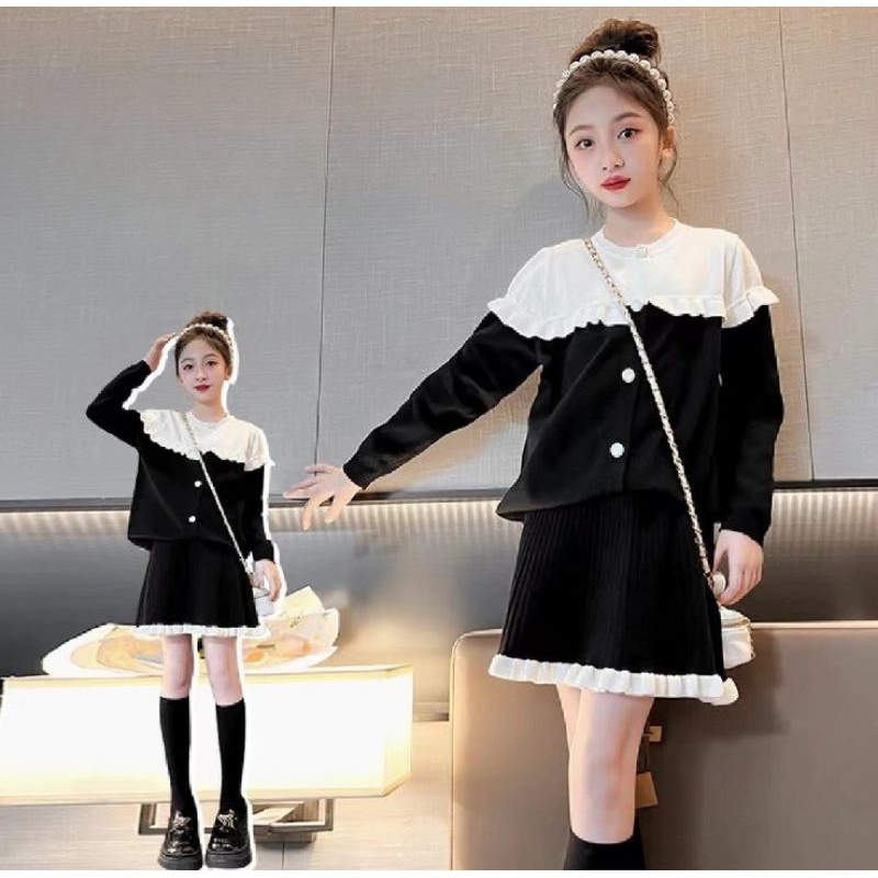 LS set girl fine trendy fashion