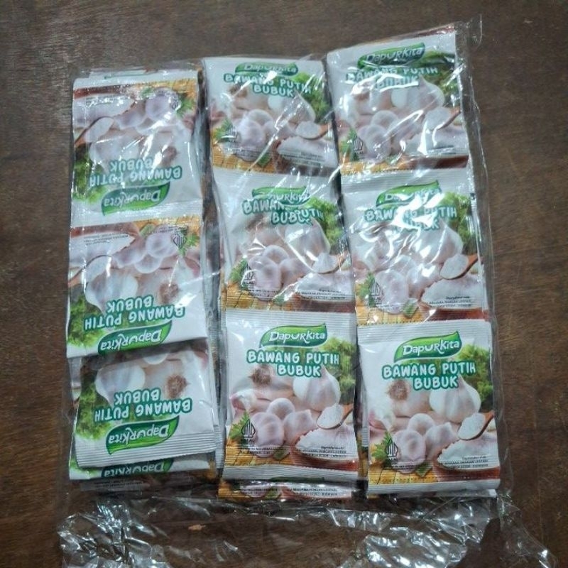 

Bawang putih bubuk 5 gr Dapur Kita / Desaku