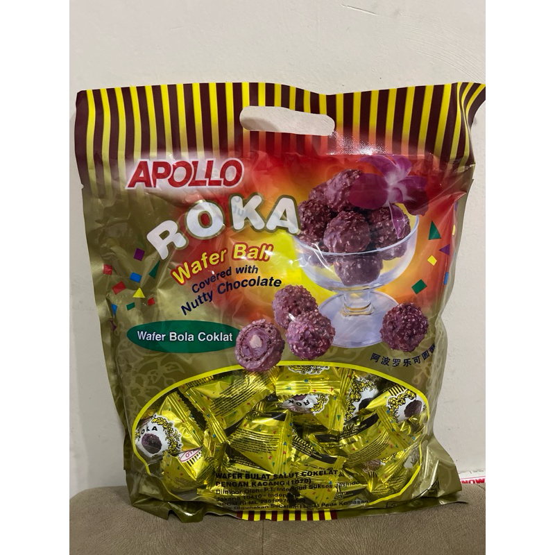 

Coklat apollo roka 300gr wafer bola coklat