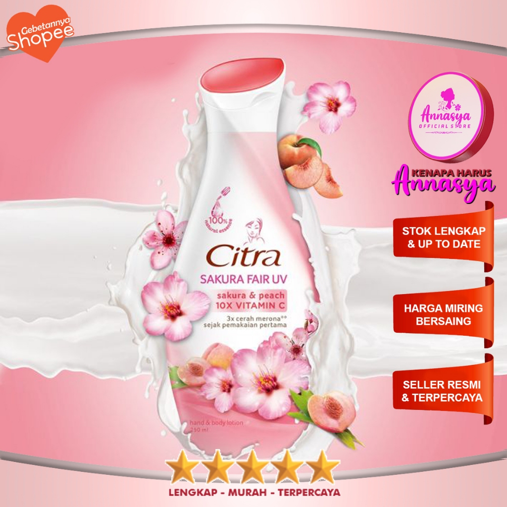 Citra Sakura Glow UV Hand & Body Lotion 110ml