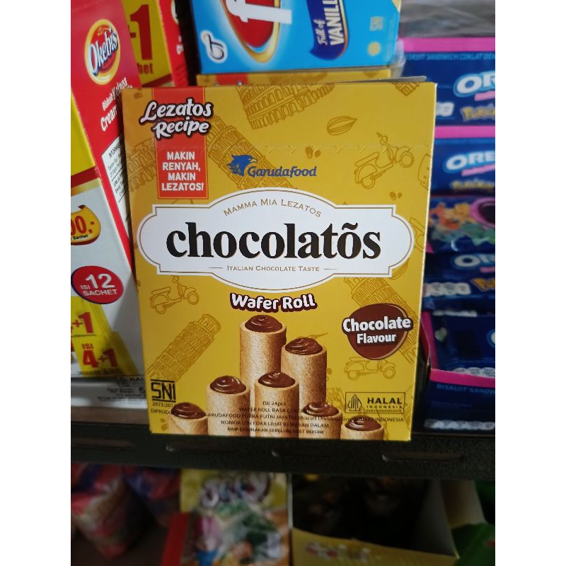 

Chocolatos Wafer Roll 500 (isi 24 pcs)