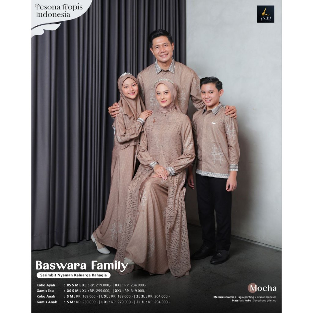 SARIMBIT PESONA TROPIS 2025 BASWARA FAMILY SERIES BY LUBI FASHION