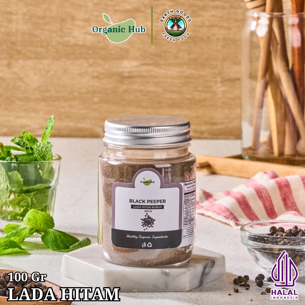 

Organic Hub Lada Hitam Bumbu Dapur Nusantara Premium Quality Black Pepper Spices 100 gr