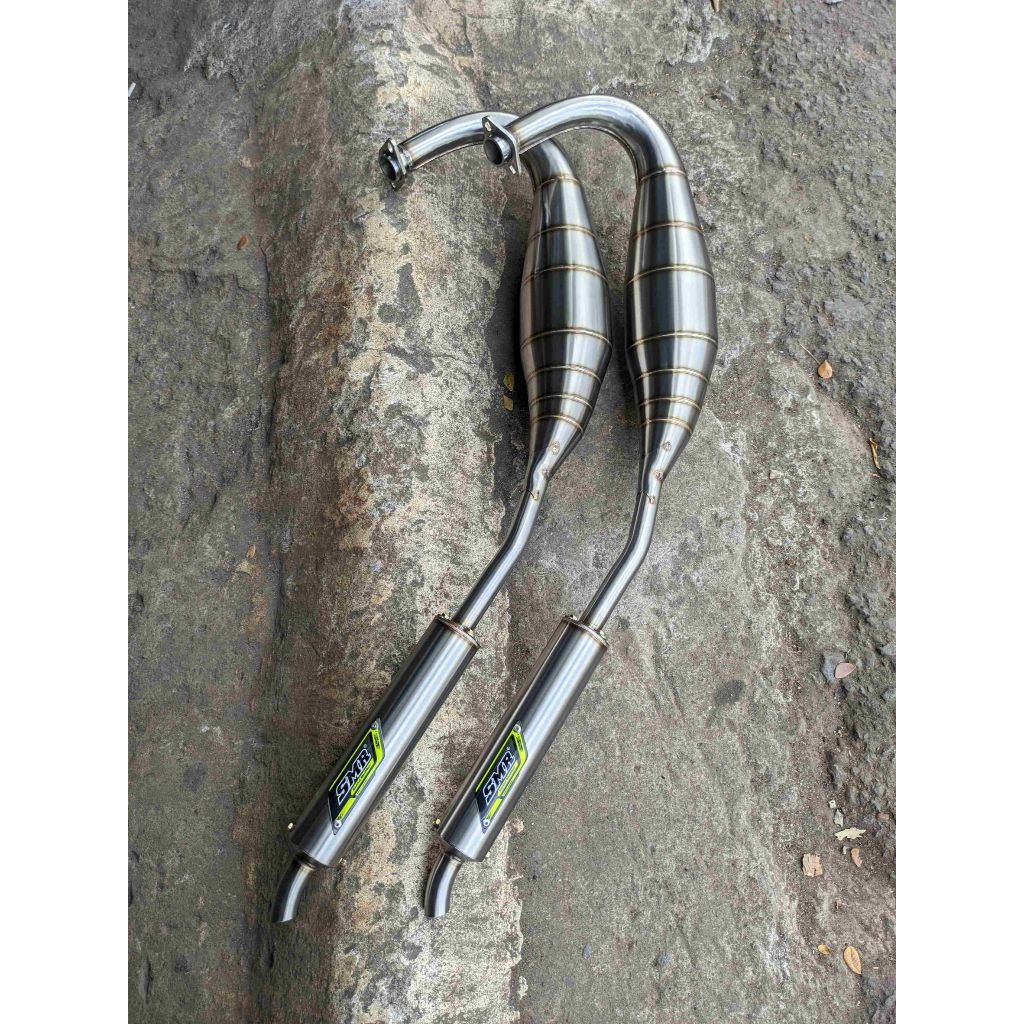 Knalpot Ninja RR SMR Stainless - Leher Plepet
