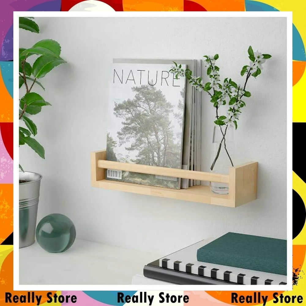Rak Bumbu Kayu Estetik Rak Buku Minimalis Dinding Rak Dinding Aesthetic Rak Serbaguna Novel Majalah
