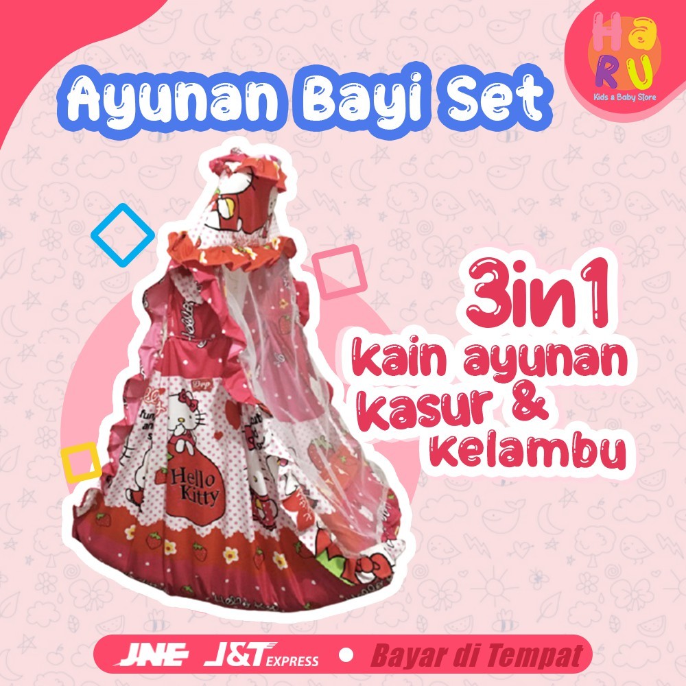 AYUNAN BAYI KARAKTER/AYUNAN BAYI GANTUNG INSTAN/AYUNAN BAYI 3IN1