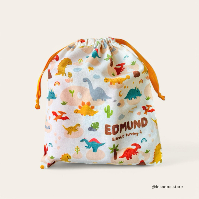 

Goodie Bag custom Drawstring Pouch ukuran 25x30