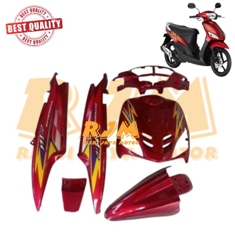 FULL BODY HALUS MIO SPORTY MERAH MARUN PLUS STRIPING