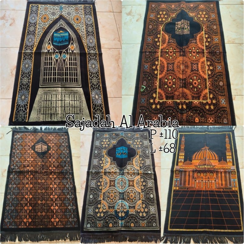 Sajadah Kiswah Hitam | Sajadah Turki Bulu Hijau | Sajadah Motif Kiswah