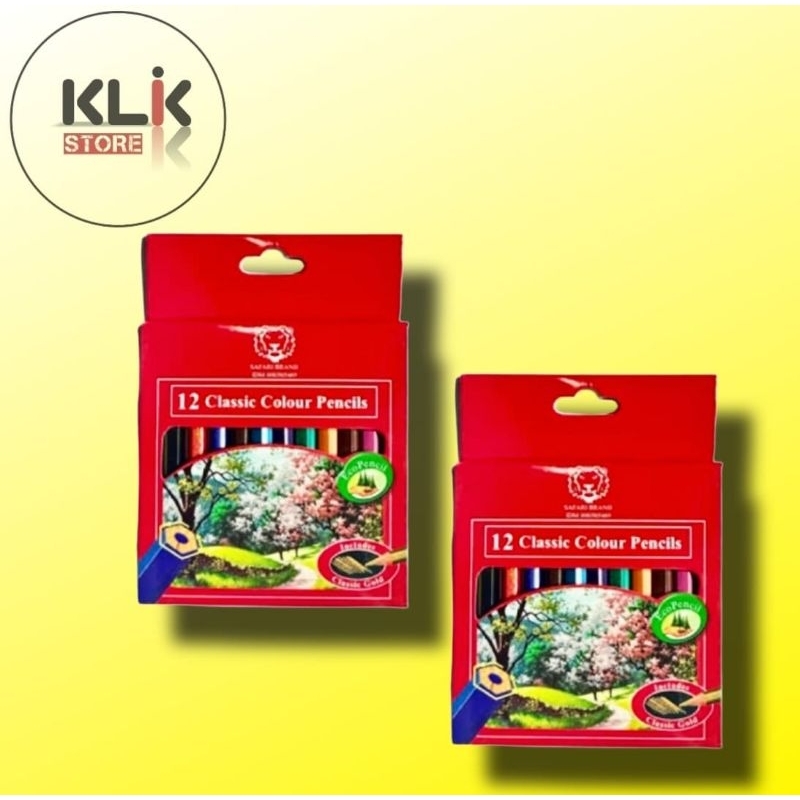 

Pensil Warna Pendek Safari / Amanda / montana 12 Warna / 12 Color Pencil