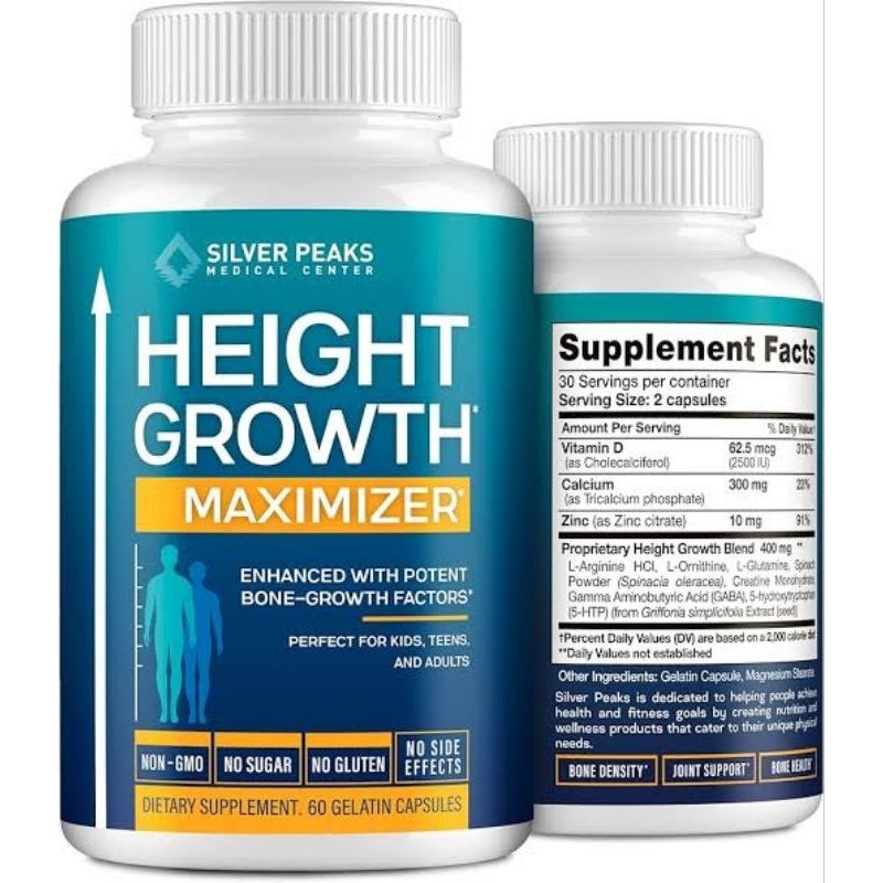 Height Growth Maximizer Usa Original Obat Peninggi Badan Super Cepat Grow Up 100%
