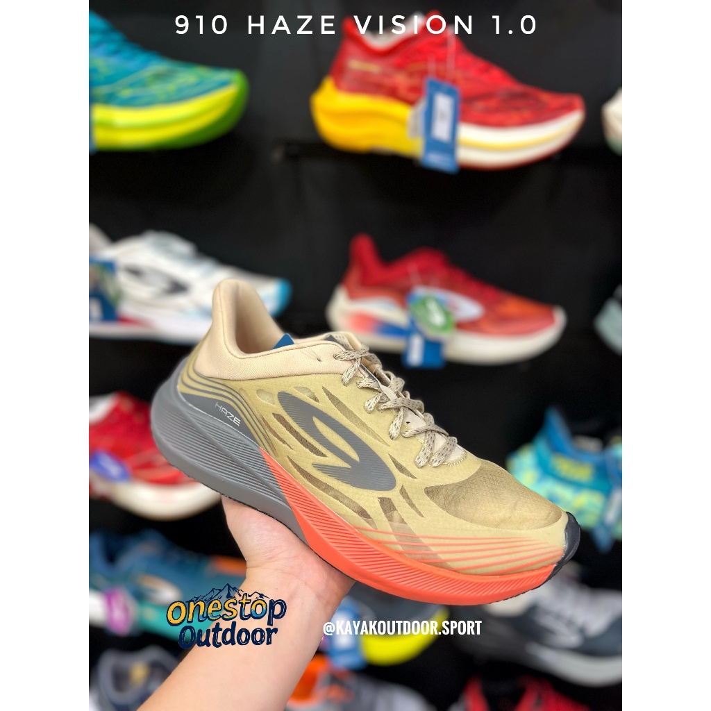 910 Nineten Haze Vision 1.0 Putih Gading Running Shoes Original - Sepatu Lari Nineten Haze Vision 1.