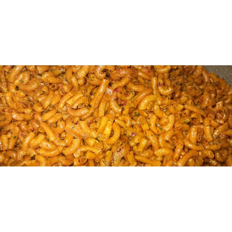 

Makaroni Cikruh pedes daun jeruk