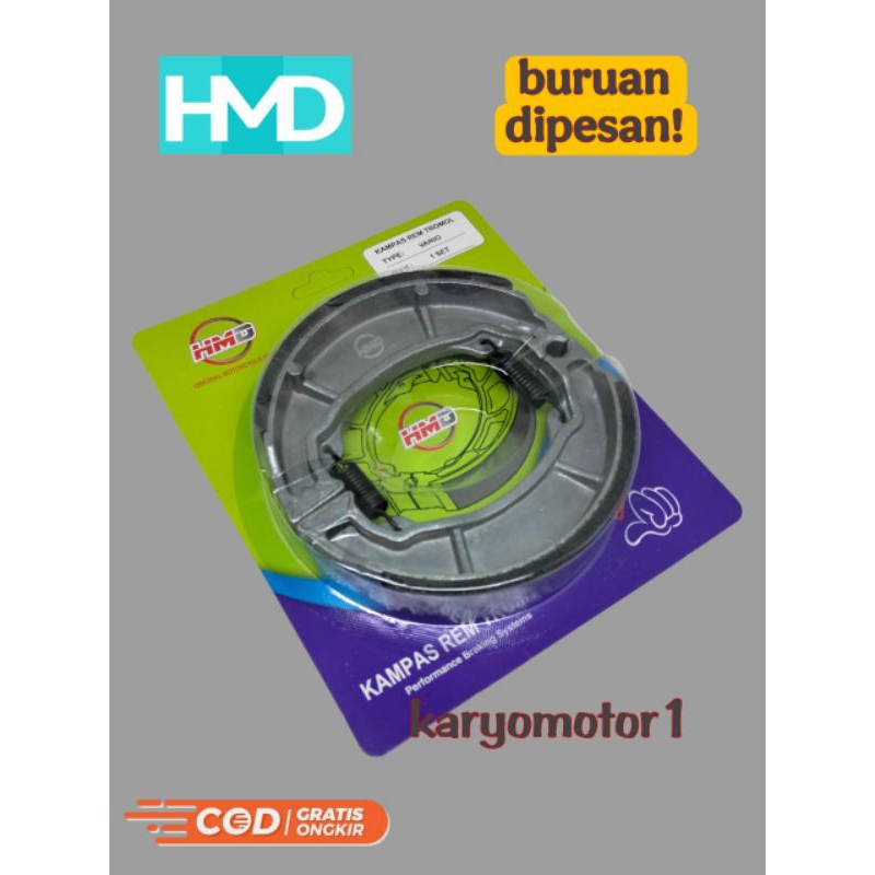 kampas rem murah / kampas rem tromol hmd beat + Vario + Scoopy + spacy + Vario 125 + Vario 150 + ver