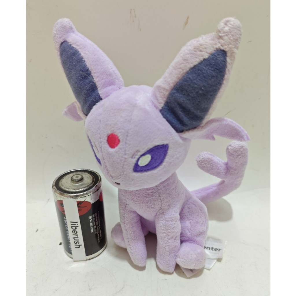 pokemon center espeon eevee plush doll boneka label