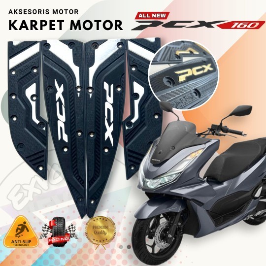 Karpet Karet Motor Honda Pcx 160 / Alas Kaki Pcx 160 / Pijakan Kaki Pcx 160 / Karpet Pcx 160 Berkual