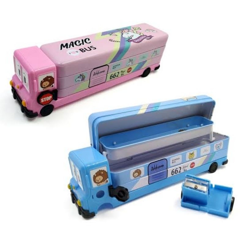 

36) Kotak Pensil Bentuk Truk Warna Biru