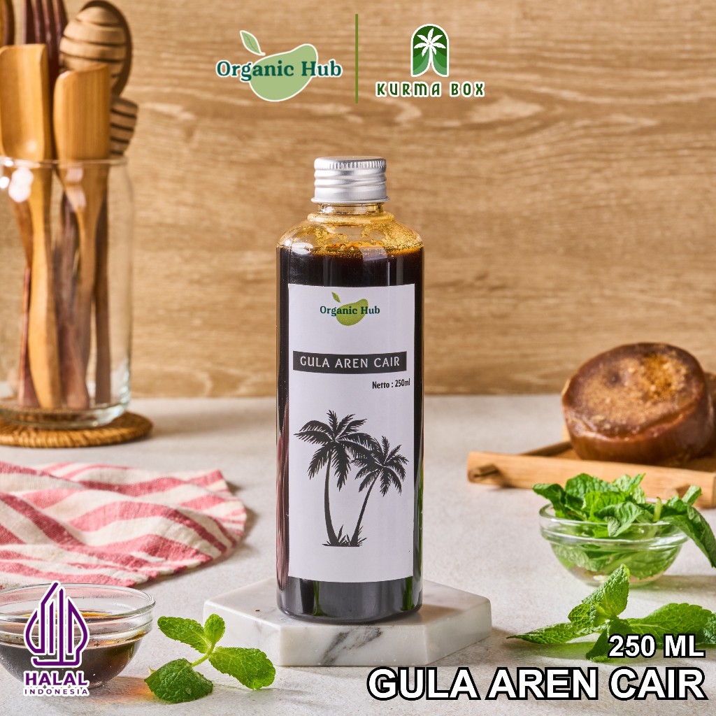 

Organic Hub Aren Cair Murni 100% Pure Original Gula Premium Quality 250 ml