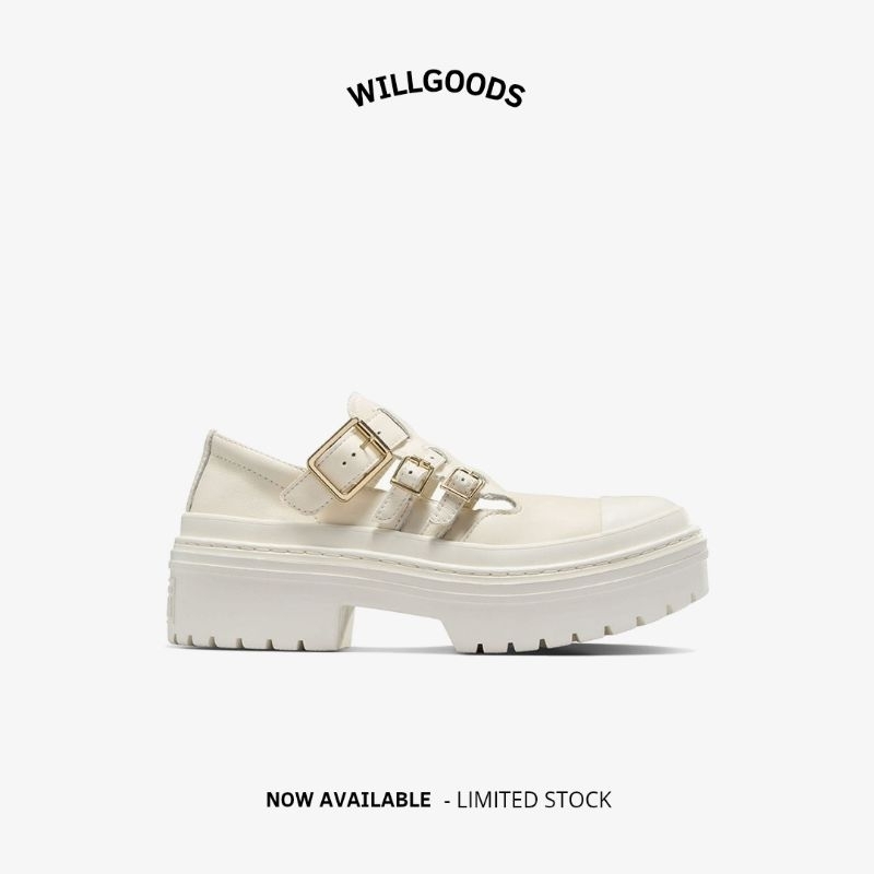 Converse Lugged Heel Mary Jane White Original Resmi