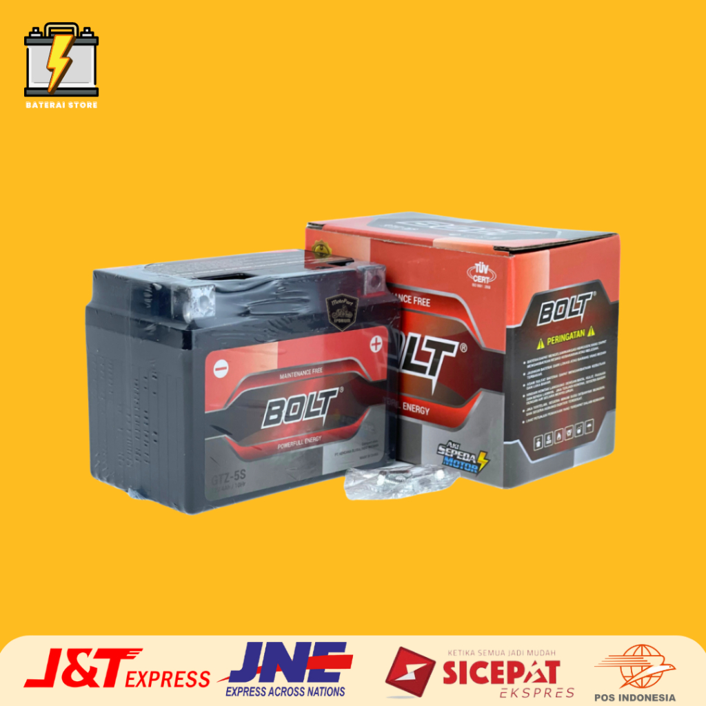 Aki motor vixion, jupiter, x ride bolt Gtz5s aki kering aki motor murah