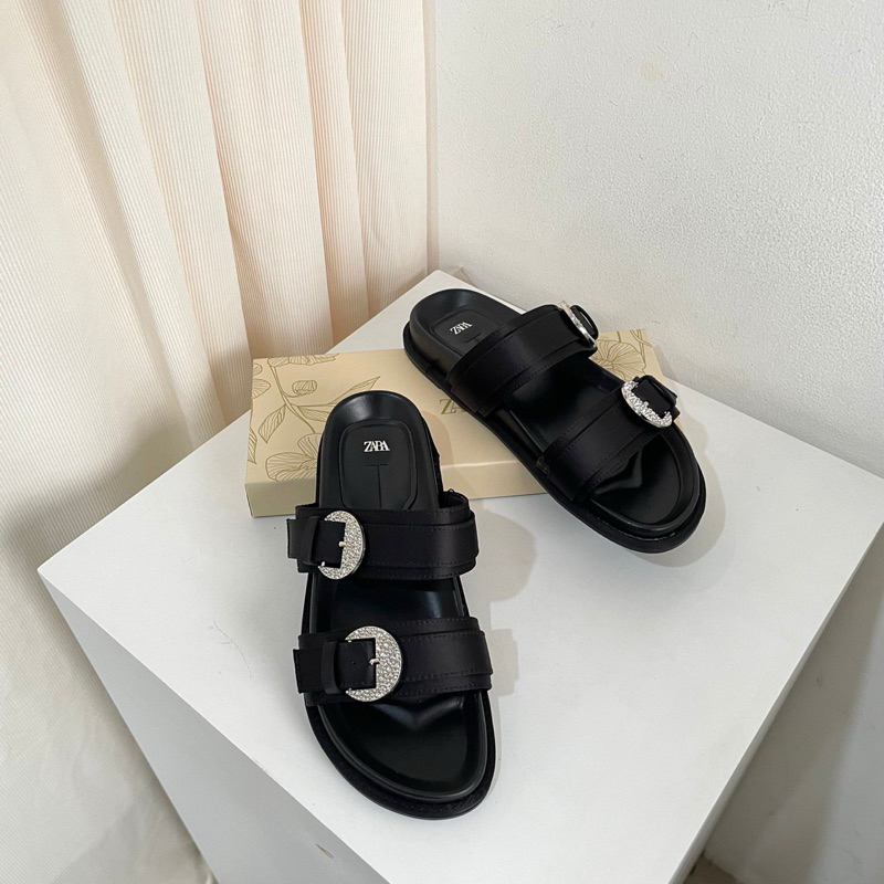 Strappy diamond sandals by Zara high quality fashion shows sandal tali wanita kantor kerja casual da
