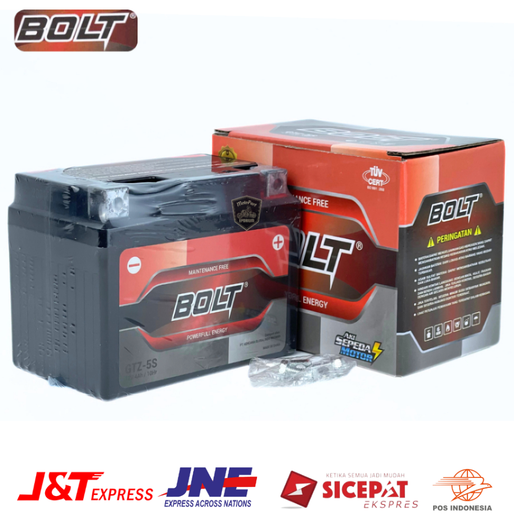 AKI MOTOR HONDA WIN,RX-KING BOLT GTZ5S 12V-5Ah (AKI KERING)