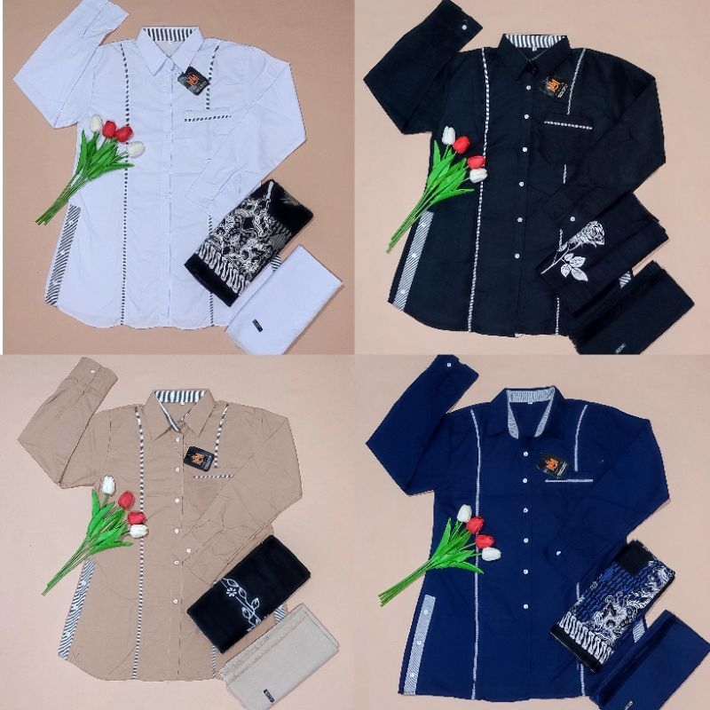 Setelan Santriwati | Set Santri Putri | Setelan Santri Putri | Setelan Atasan Santri Pondok Putri | 