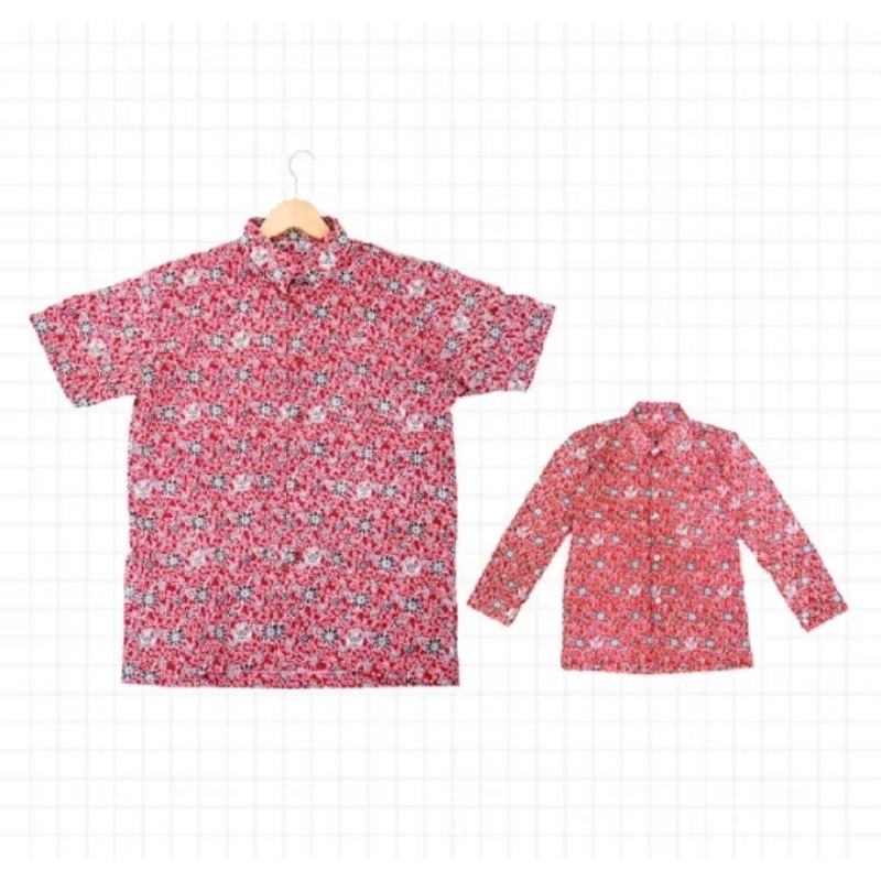 Bergaransi Batik Sekolah Sd/Seragam Batik Sd/Batik Sd Negeri/Seragam Batik Sekolah Motif Rampe Merah