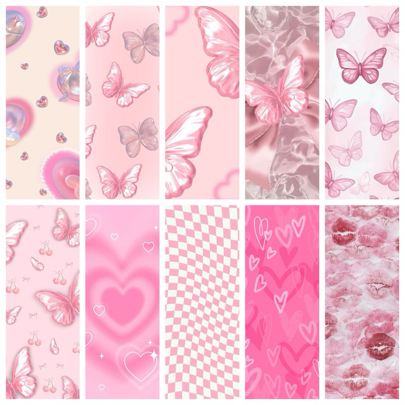 WALLPAPER DINDING PINK PASTEL AESTHETIC
